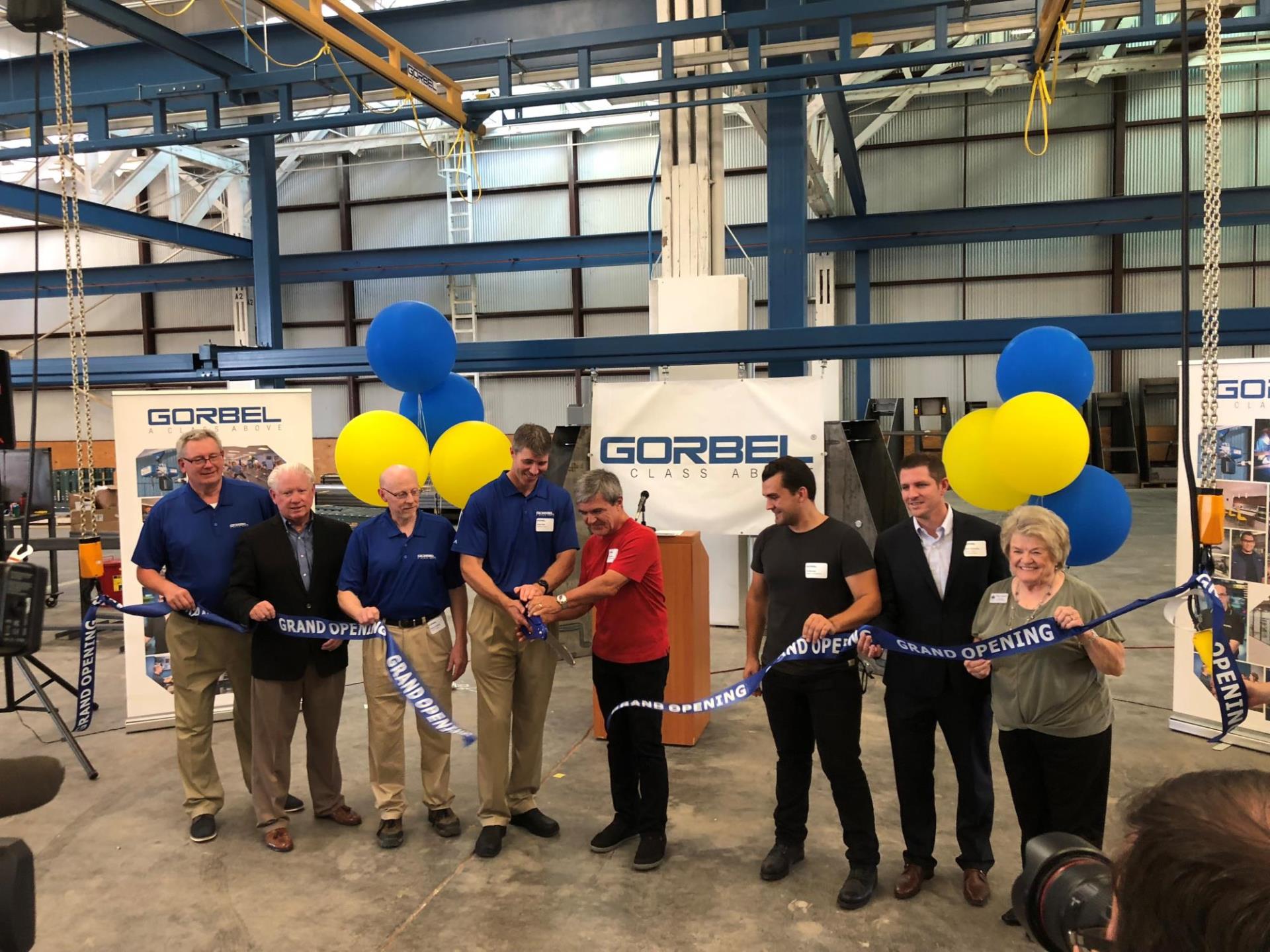 Gorbel Ribbon Cutting, July 2018