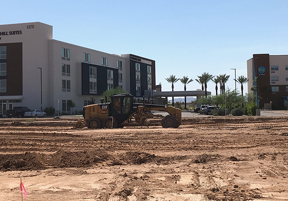 Goodyear Professional Plaza dirt moving July 2021