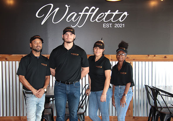 Waffletto More Than Waffles Owner and Staff