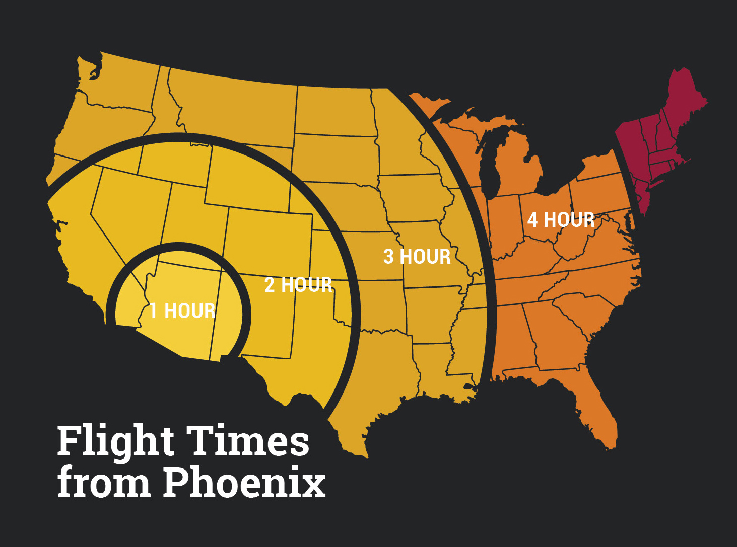 Flight time map